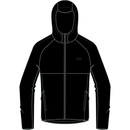 Oakley Boundless Rain Jacket 2.0, Mens, Blackout, Large, FOA402173-02E-L