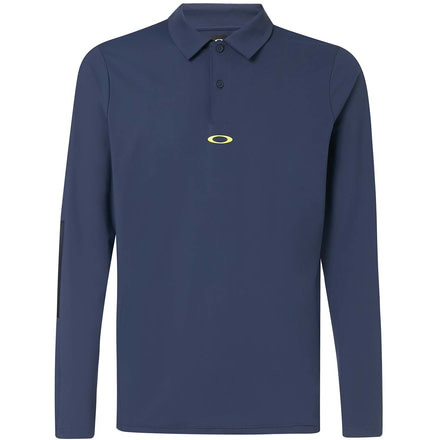 Oakley Engineered Insert Long Sleeve Polo - Mens, Foggy Blue, Large, 434421-6FB-L