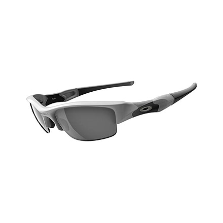 Oakley Flak Jacket Sunglasses - Polished White w/ Black Iridium 03-882