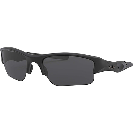 Oakley Flak Jacket XLJ Sunglasses w/ Interchangeable Lenses 11-004-63 - Matte Black Frame, Grey Lenses