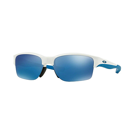 Oakley HALFLINK A OO9251 Sunglasses 925103-61 - Polished White Frame, Ice Iridium Lenses