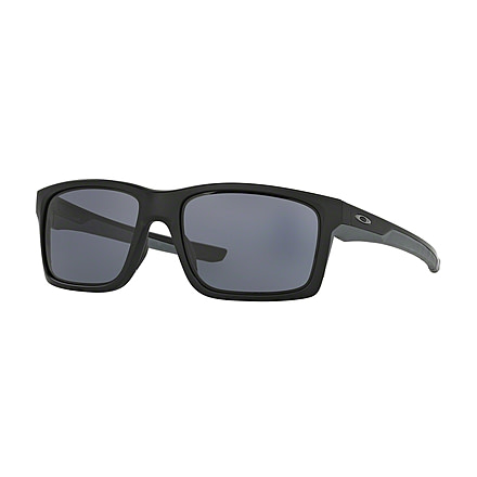 Oakley MAINLINK OO9264 Sunglasses 926401-57 - Matte Black Frame, Grey Lenses