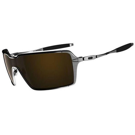 Oakley Probation Brushed Chrome Frame w/ Dark Bronze Lenses Sunglasses OO4041-04