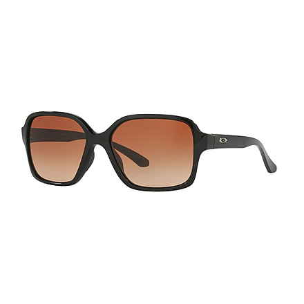 Oakley PROXY OO9312 Sunglasses 931201-54 - Polished Black Frame, VR50 Brown Gradient Lenses