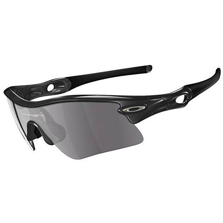 Oakley Radar Range Polished Black Frame w/ Grey Lenses Sunglasses 09-664
