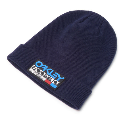 Oakley Rubber Patch Beanie - Mens, Foggy Blue, One Size, 912135-6FB-U