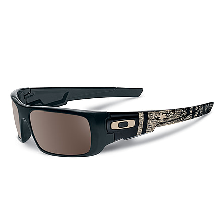 Oakley SI Crankshaft Sunglasses,Matte Black Frame,Rectangle Warm Grey Lens OO9239-16