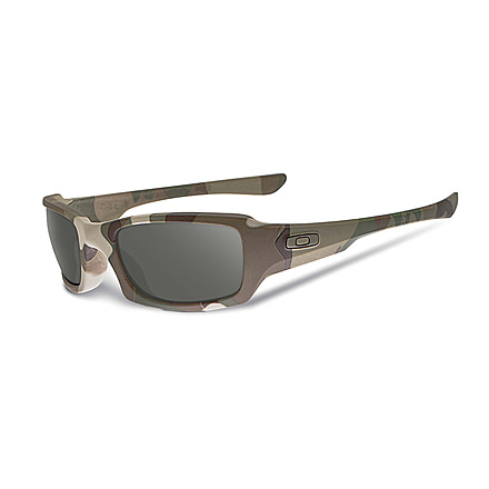 Oakley SI Fives Squared Sunglasses, Multicam Frame, Warm Grey Lens 53-076