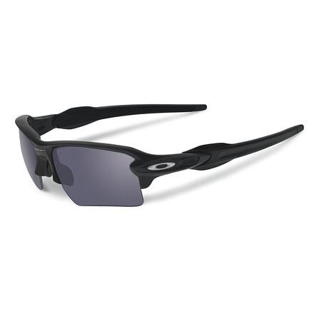 Oakley SI Flak Jacket 2.0 XL Sunglasses,Matte Black Frame,Rectangle Grey Lens OO9188-13