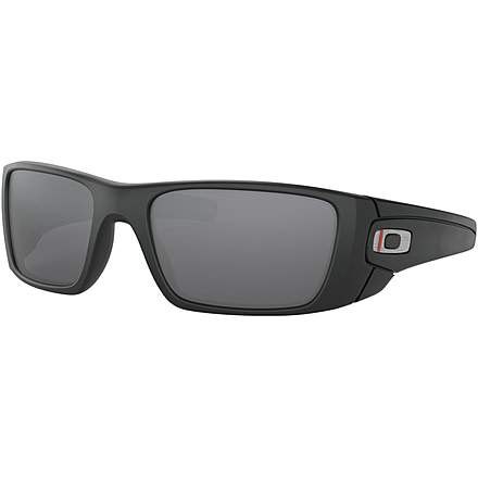 Oakley Standard Issue Fuel Cell Thin Red Line Sunglasses, Matte Black w/Black Iridium, OO9096-I060