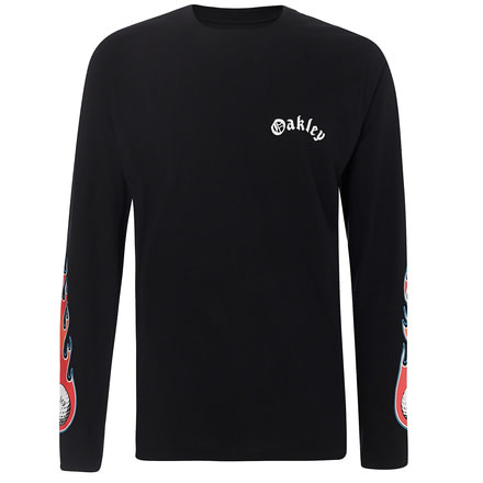 Oakley Tnp Lighting Bolt Long Sleeve T-Shirt - Mens, Blackout, Medium, 457976-02E-M