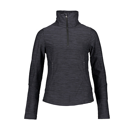 Obermeyer Clara 1/4 Zip Top - Girls, Black II, Large, 39010-21009-L