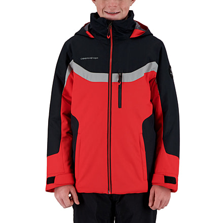 Obermeyer Fleet Jacket - Boys, Brakelight, Medium, 41070-19042-M