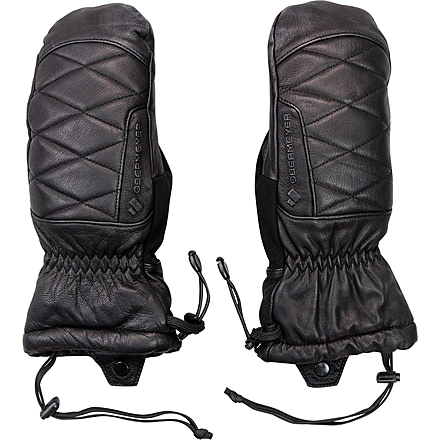 Obermeyer Leather Down Mitten - Womens, Black, L, 18047-16009-L