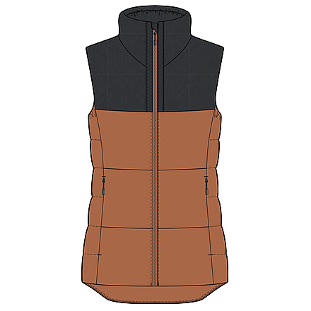 Obermeyer Maxine Down Vest - Womens, Large, Copper Bowl, 14030-22045-L