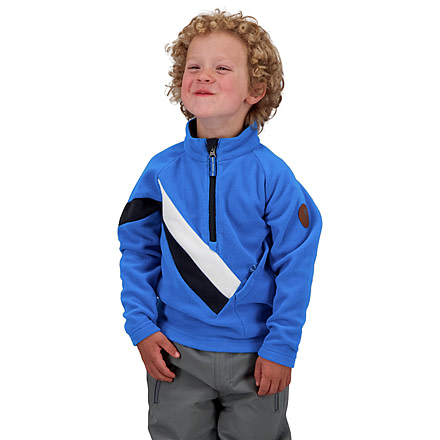 Obermeyer Morgan Fleece Top - Kids, Small, Blue Vibes, 77041-19065-S
