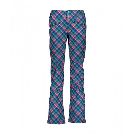 Obermeyer Printed Clio Softshell Pant - Womens, Midnight Plaid, 8, 15038-18185-8