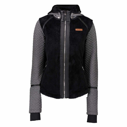 Obermeyer Stella Fleece Jacket - Womens, Black, Large, 17035-BLACK-L