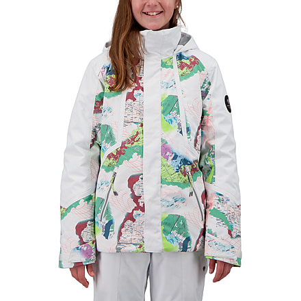Obermeyer Taja Print Jacket - Girls, Uncharted, Medium, 31071-21136-M