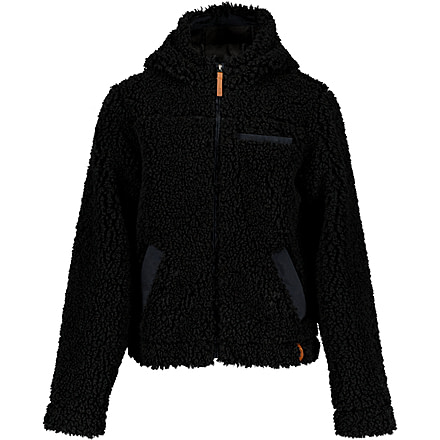 Obermeyer TG Amelia Sherpa Jacket - Girls, Large, Black, 37023-16009-L