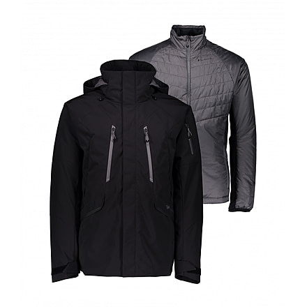 Obermeyer Troika System Ski Jacket - Mens, Black, Small, 21070-16009-S
