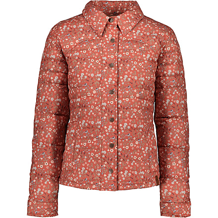 Obermeyer Willa Down Shirt - Women's, Extra Large, Rosewood Meadow, 14062-22147-XL