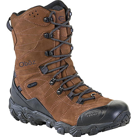 Oboz Bridger 10in Insulated Waterproof Boots - Men's, Grizzly, 11, Medium, 82501-916-11-Medium
