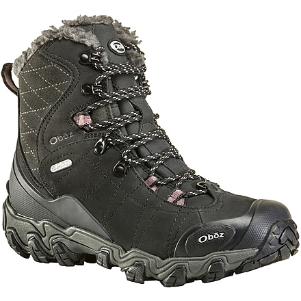 Oboz Bridger 7in Insulated B-DRY Winter Shoes - Womens, Black, 9, Medium, 82202-Black-Medium-9