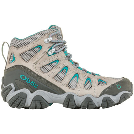 Oboz Sawtooth II Mid - Womens, Drizzle/ Aqua, Medium, 10.5, 23802-DA-M-10.5