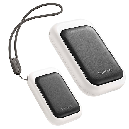 Ocoopa UT4 Young Plus Hand Warmer Rechargeable, Black on White, UT3056-BK-WH-Plus