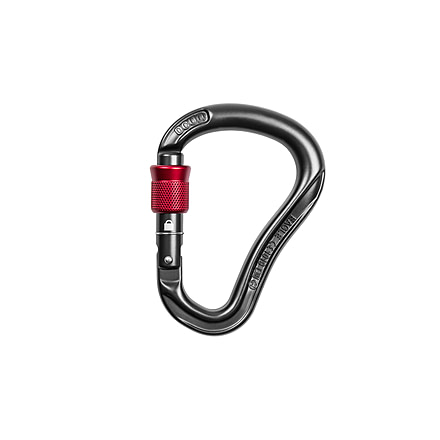 Ocun Eagle HMS Screw Carabiner, Anthracite/Red, 4626-Antr/Red