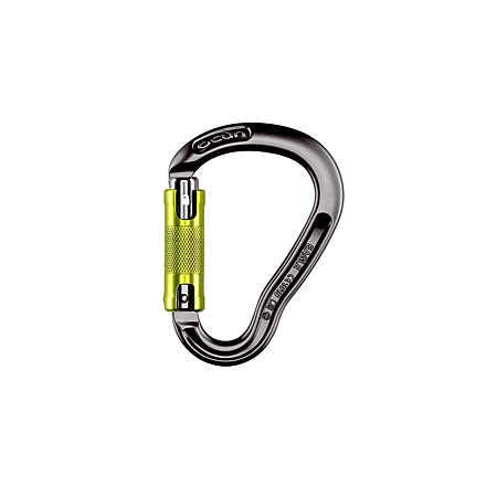 Ocun Eagle HMS Twist Carabiner, Anthracite/Green, 4627-Antr/Green