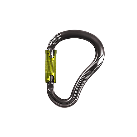 Ocun Harpy HMS Twist Carabiner, Anthracite/Green, 3977-Antr/Green