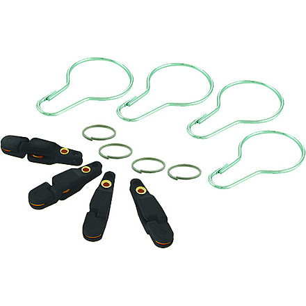 Off Shore Tackle Company Adjustable Board Release Med W/Split Rnge Wire Loop Blk 4 Pk, OR14