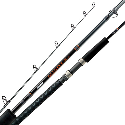 Okuma Dead Eye Classic inAin 6'4 1pc Med. 24ton Casting Rod Lead Core Line,Walleye trolling &amp; jigging Rod SS Guide frame, DEC-LC-641Ma