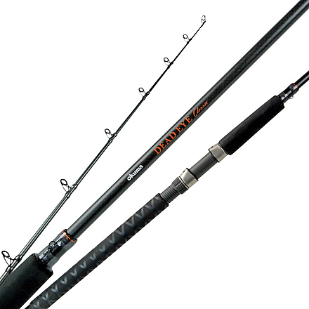 Okuma Dead Eye Classic inAin 7'10 1pc Med 24ton carbon telescopic Casting Rod Walleye trolling &amp; jigging Rod SS Guide frame, DEC-C-7101M-Ta
