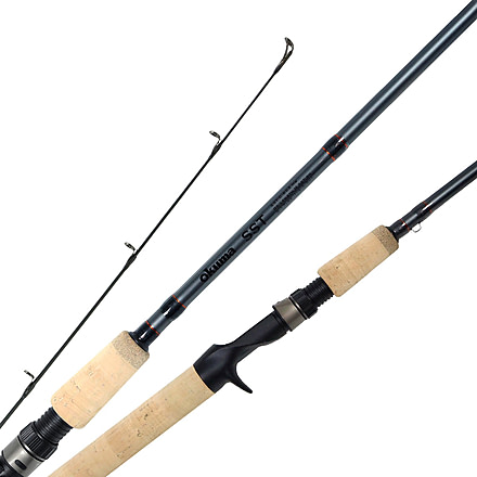 Okuma Fishing Tackle SST Kokanee/Trout A Series Rod, 7ft, Light, Moderate, 2 Pieces, Reargrip Length 11in, SST-C-702La