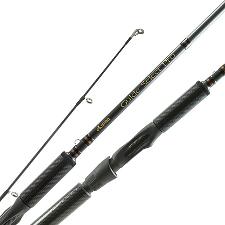 Okuma Guide Select Pro Rods, 2 Piece, Heavy Spinning 3K Woven Carbon Fiber Fore And Rear Grips Stainless Steel Hook Keepers, 9 Ft, GSP-S-902H