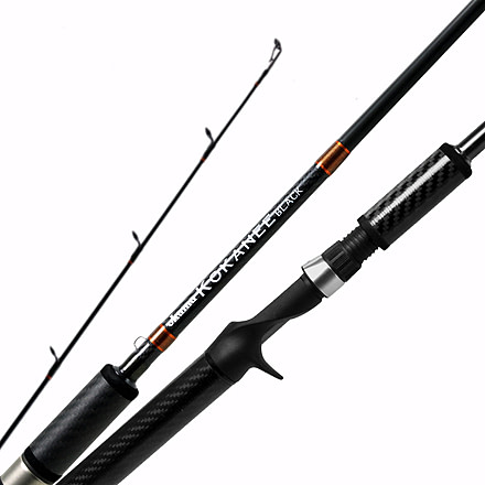 Okuma Kokanee Black Rod, Medium Lite 1 Piece, Rod Fuji Reel Seat 24 Ton Carbon For Jigging For Kokanee, 66, KBJ-C-661ML