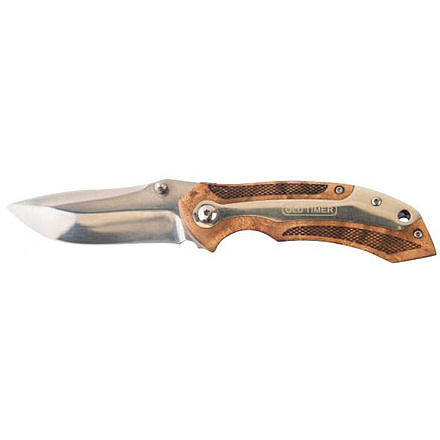 Old Timer 901otcp Ironwood S.A Folding Knives, 2.875 in, 7CR17MOV Stainless Steel, Drop Point, Ironwood, 1084276