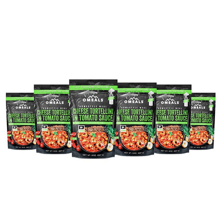 Omeals Cheese Tortellini, 6 pack, 7.5 inches x 2 inches x 10.75 inches OMEV1X6