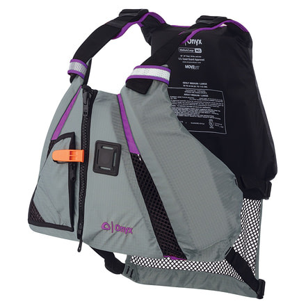 Onyx Outdoor MoveVent Dynamic Paddle Sports Vest - Purple/Grey - Medium/Large 68640