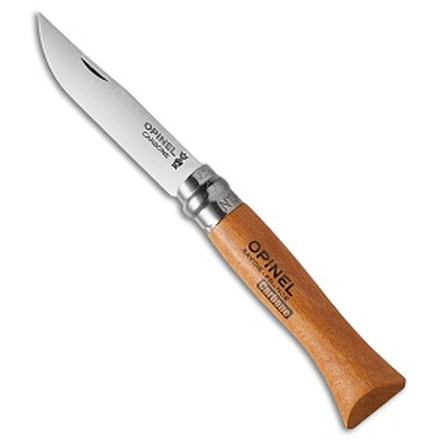 Opinel Opinel Knives No. 6 Carbon Steel Knife Beechwood 2.9" Satin, Wood, High Carbon Steel, adult, BHQ-14350