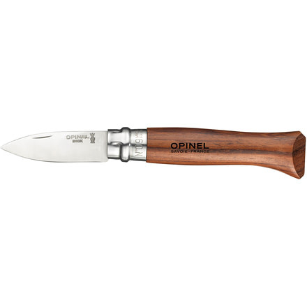 Opinel Oyster and Shellfish Folding Knife No.9, 2.5in, 12C27 MOD Sandvik Stainless Blade,Varnished Bubinga Wood Handle, 001616