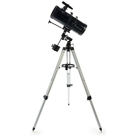 OpticsPlanet Exclusive Celestron PowerSeeker 127EQ Telescope w/Smartphone Adapter, Black, 21049-OP-DS