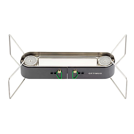 Optimus Gemini 2-Burner Canister Fuel Stove, Butane/Isobutane/Propane, 8020872