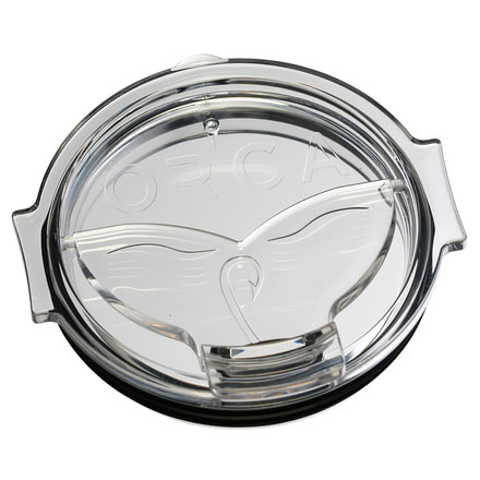 Orca Whale Tail Flip Top Chaser Lid, Clear, ORCCHAFLIPCL