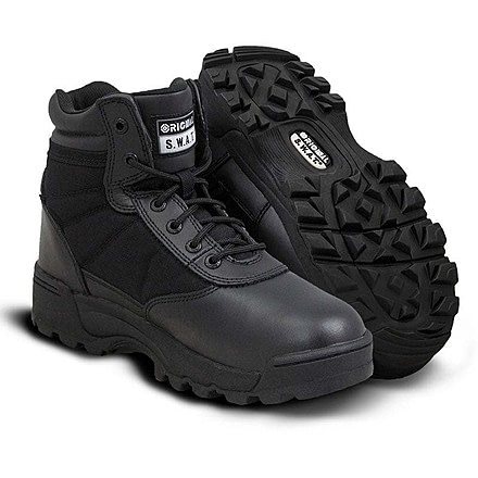Original S.W.A.T. Classic 6in Wide Tactical Boots, 7 US, Wide, Black, 115101-7-W