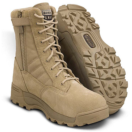 Original S.W.A.T. Classic 9in Comp Toe SZ Boots, Tan, 119402-7.5-R
