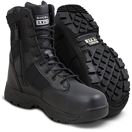 Original S.W.A.T. Classic 9in Waterproof Side Zip CST Boots, 5.5, Black, 129101-5.5-R